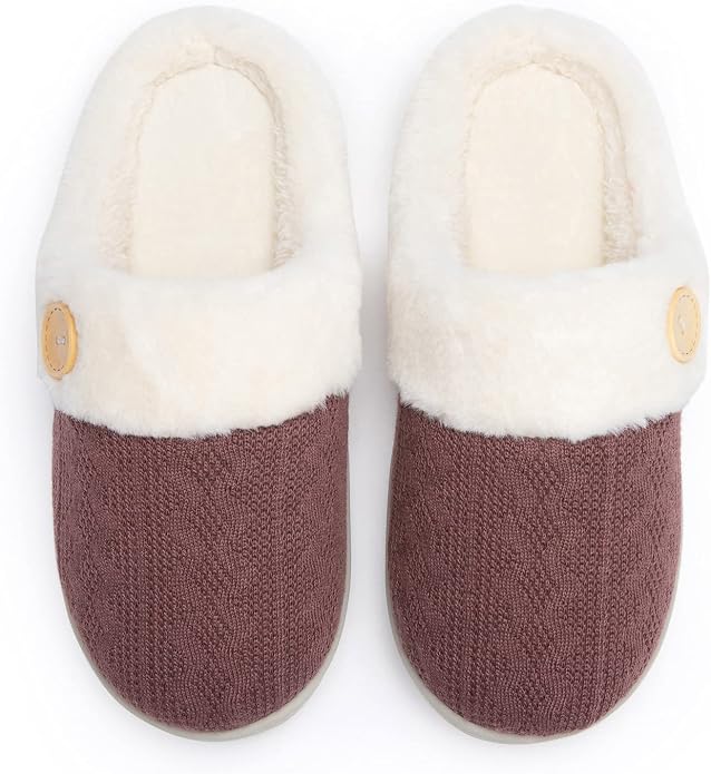 Chantomoo Womens Slipper Warm Comfy Memory Foam House Slippers Knitted Shoes - Image 5
