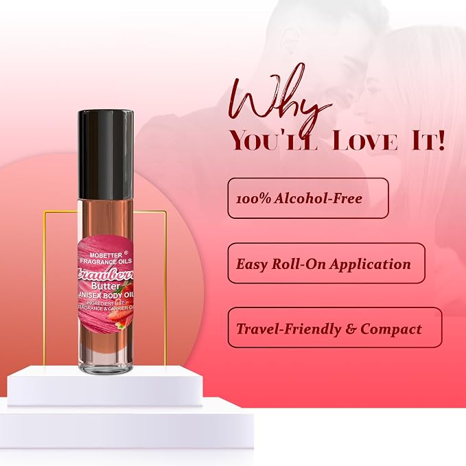 MOBETTER FRAGRANCE OILS Strawberry Butter Fragrance Body Oil - Image 4