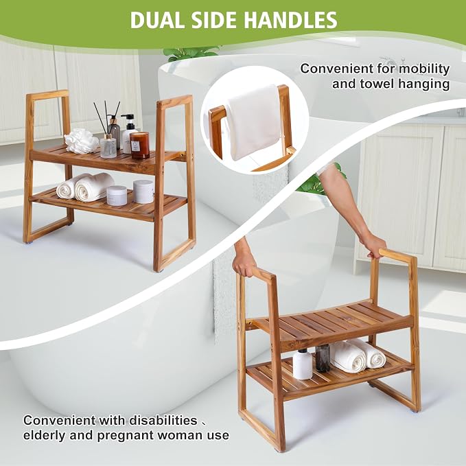 VVW Teak Shower Bench - Image 6