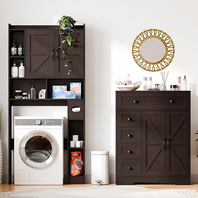 Vabches Farmhouse Storage Cabinet - Image 7