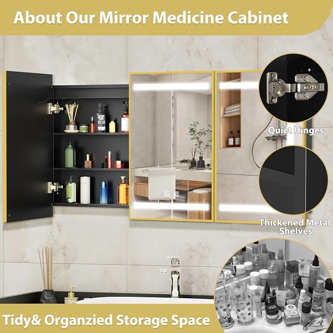 ROOMTEC Lighted Medicine Cabinet - Image 8