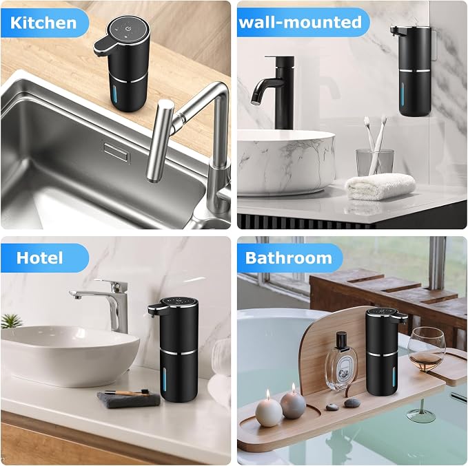 Automatic Soap Dispensers, 12.8oz/380ml USB Touchless Automatic Foaming Soap - Image 6