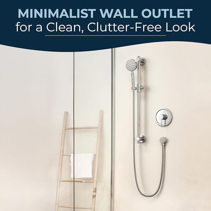 HammerHead Showers Solid Metal Drop Ell Wall Mount Elbow, 1/2" Shower Hose - Image 3