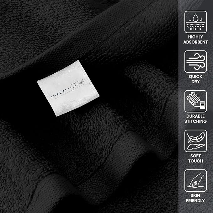 50 PK Saloon Towel Black - Image 2