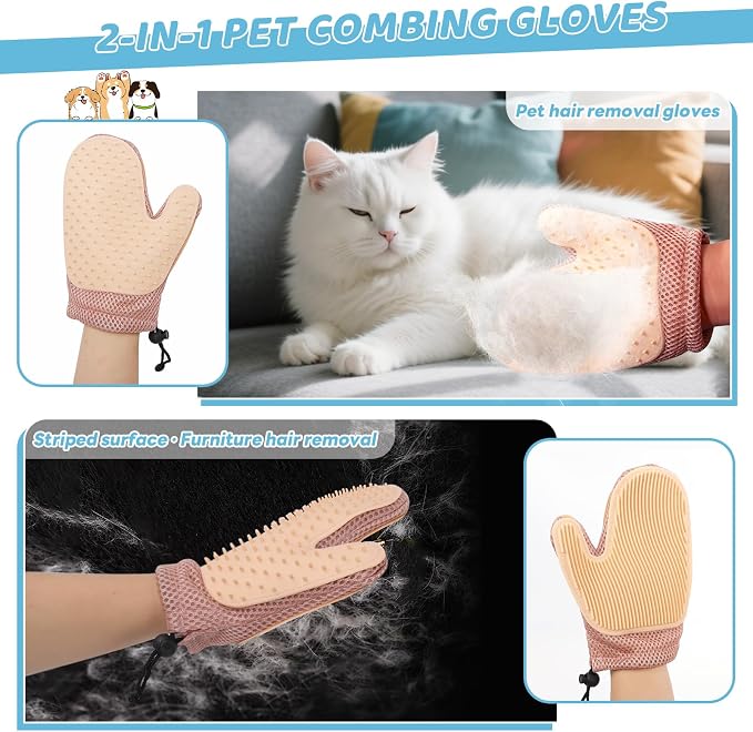 Pet Steam Brush for Dog & Cat – 3-in-1 Spray Hair Removal Comb for Shedding & - Image 7