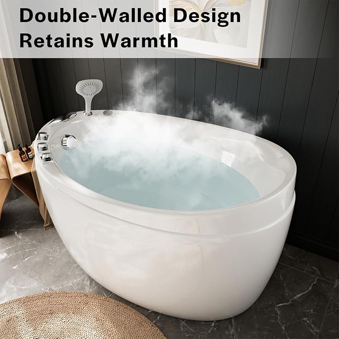 Empava Bathtub, 59 Inch Soaking Tub - Image 7