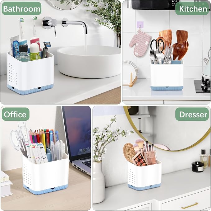 Toothbrush Holders for Bathrooms, Kids Electric Toothbrush and Toothpaste Holder - Image 7