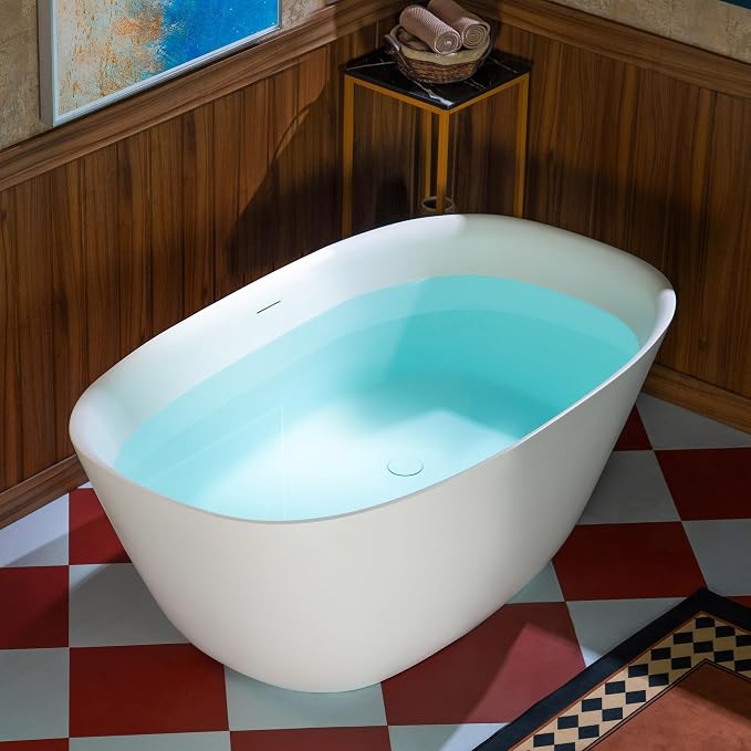 WOODBRIDGE 55 in. x 31.5 in. Stone Resin Luxury Contemporary Solid Surface - Image 2