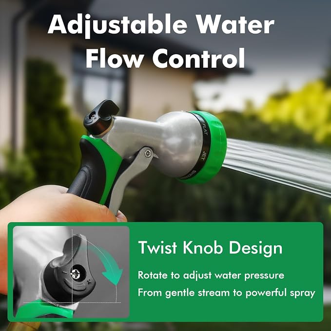 RESTMO Garden Hose Nozzle, Heavy Duty Metal Water Hose Nozzle - Image 4