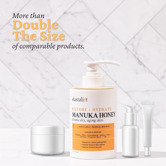 Elastalift Manuka Honey Cream Face Moisturizer & Body Butter Lotion - Image 5