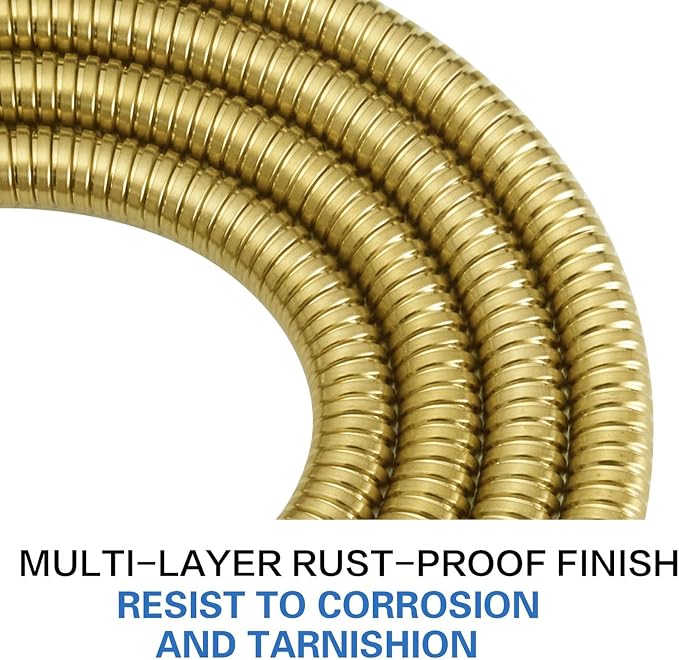 RUMOSE 79 inches Shower Hose Extra Long Stainless Steel Shower Tube Attachment - Image 8