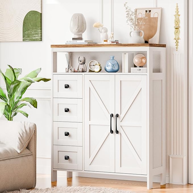 Vabches Farmhouse Storage Cabinet by Vabches