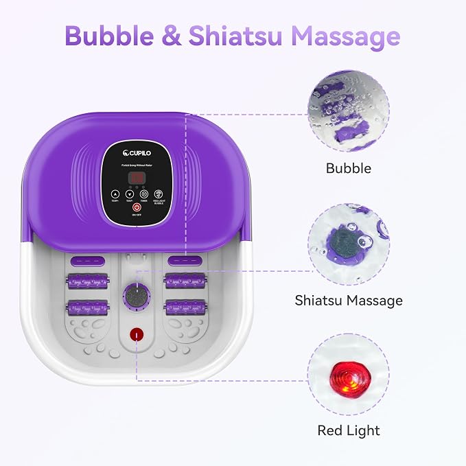 Foot Spa Bath Massager with Heat, Collapsible Foot Massager Spa Soaking Tub - Image 5