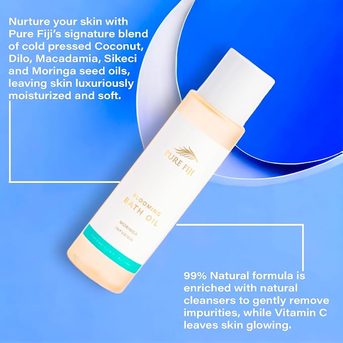 Pure Fiji Bath Oil, Conditioning Body Moisturizer - Image 2