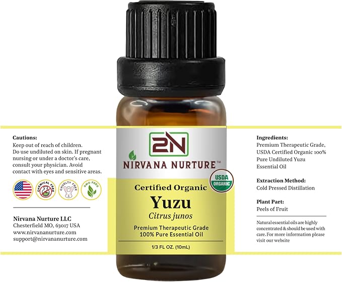 Yuzu Essential Oil USDA Certified Organic, 100% Pure Natural Premium Grade - Image 8