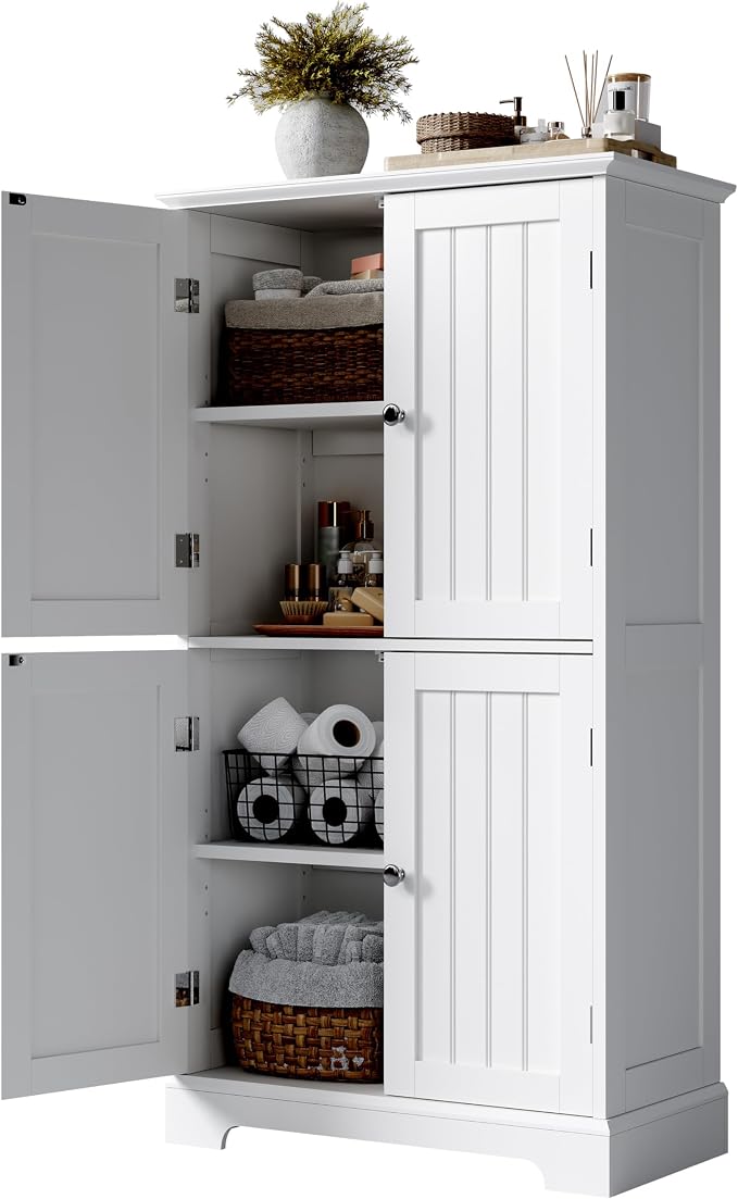 ChooChoo Bathroom Floor Cabinet, Modern Bathroom Storage Cabinet - Image 9