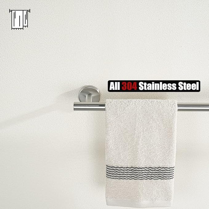 JQK Bath Towel Bar, 20.5 Inch 304 Stainless Steel Thicken 0.8mm Towel Rack - Image 7