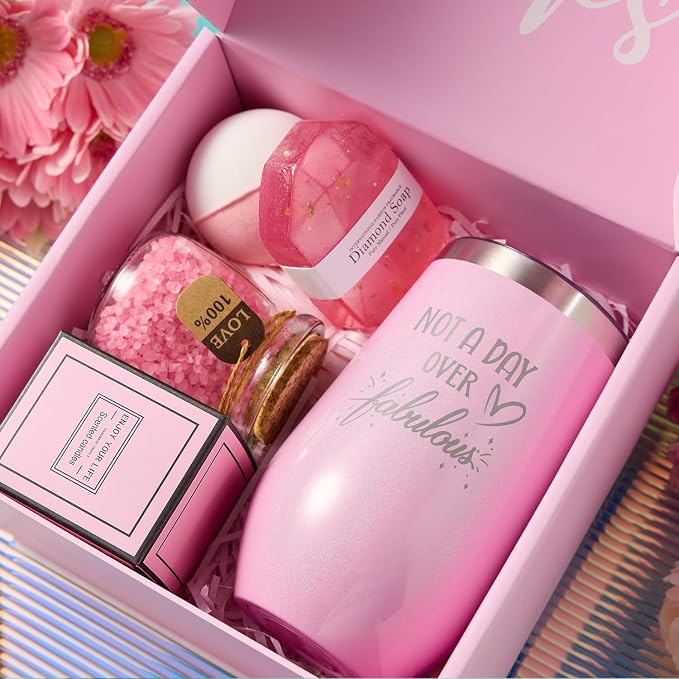 Birthday Gifts for Women, Unique Spa Gift Basket Set for Mothers Day, - Image 3