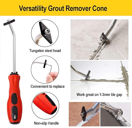 25pcs Grout Removal Tool, Caulking Removal Tools Tile Grout Saw and Grout Hand - Image 6