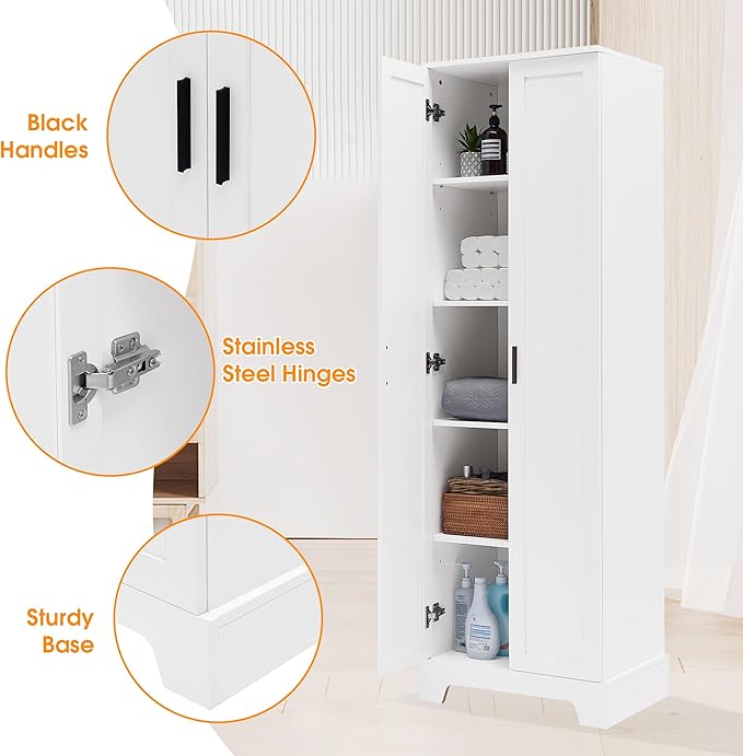 Favfurish 71" Tall Bathroom Storage Cabinet - Image 4