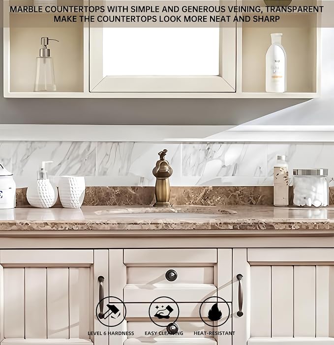 Freestanding Bathroom Vanity, Single Sink Bathroom Vanity Include Smart Mirror - Image 5