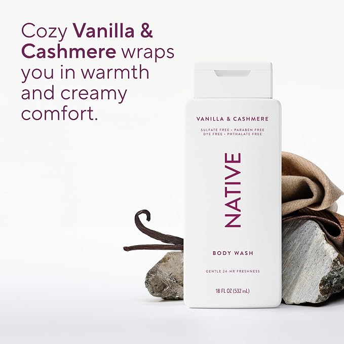 Native Vanilla & Cashmere Body Wash 18 fl oz - Image 5