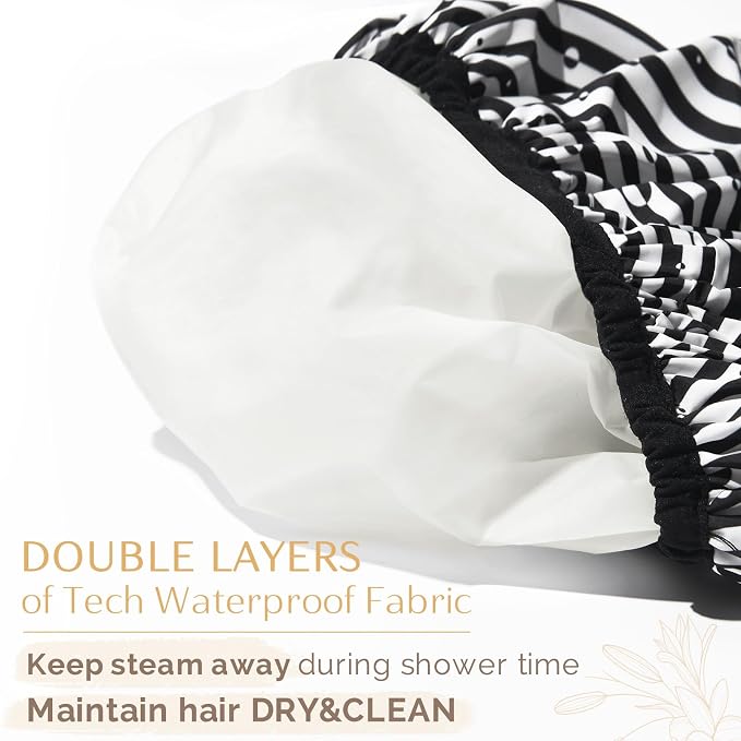 Yanibest Shower Cap Reusable Waterproof - Image 3