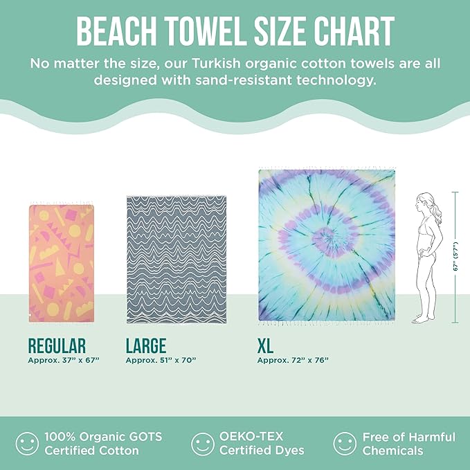 Sand Cloud Extra Large Turkish Beach Towel - Image 7