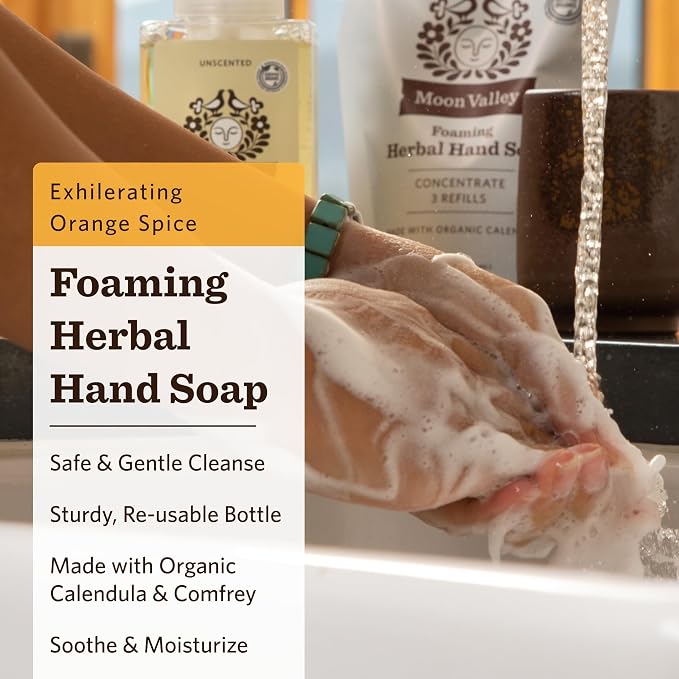 Moon Valley Herbal Foaming Hand Soap, Recyclable Bottle - Image 2
