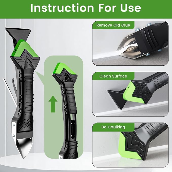Professional Caulk Gun Kit - 5 in 1 Caulking Tool Set - Image 4