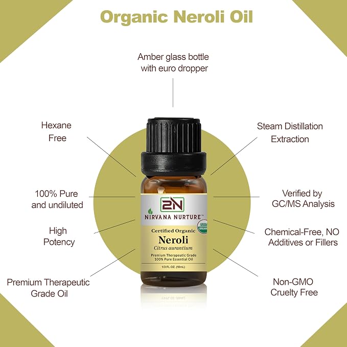 Neroli Essential Oil USDA Certified Organic, 100% Pure Natural Premium Grade - Image 4