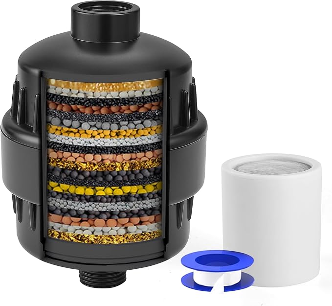 BESy HEAVY DUTY Filter for Hard Water High Output Shower Filtered Universal by BESy
