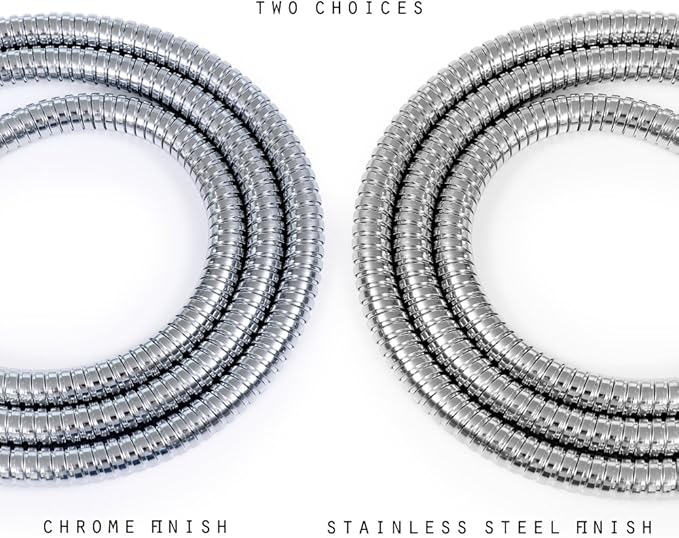 60-inch Shower Hose Replacement, 304 Stainless Steel Hand Held Shower Hose - Image 6