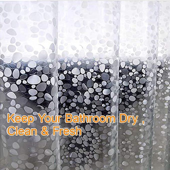 Bostofy EVA 3D Waterproof Shower Curtain Liner, 72”Width x 84”Length - Image 6