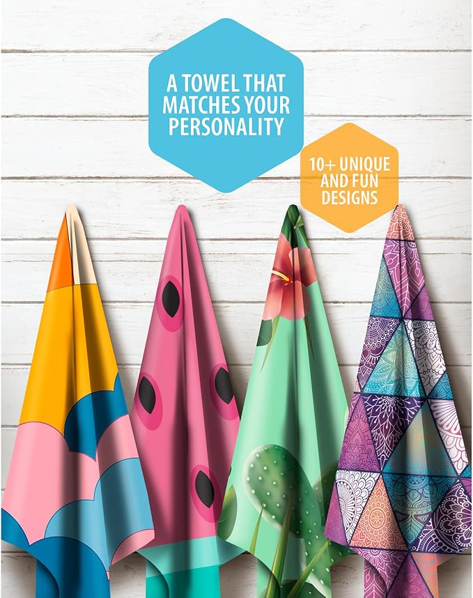 VENTURE 4TH Microfiber Beach Towel: Quick-Dry, Sandproof and Lightweight - Image 7