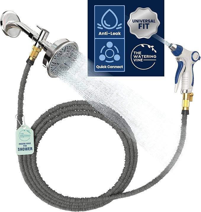 Indoor Hose Attachment with Handheld Sprayer by TheWateringVine