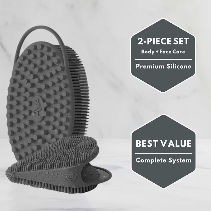Body Face Scrubber Set Silicone - Image 5