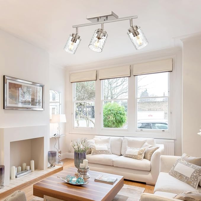 Track Ceiling Lighting, 3 Light Vanity Lights - Image 3