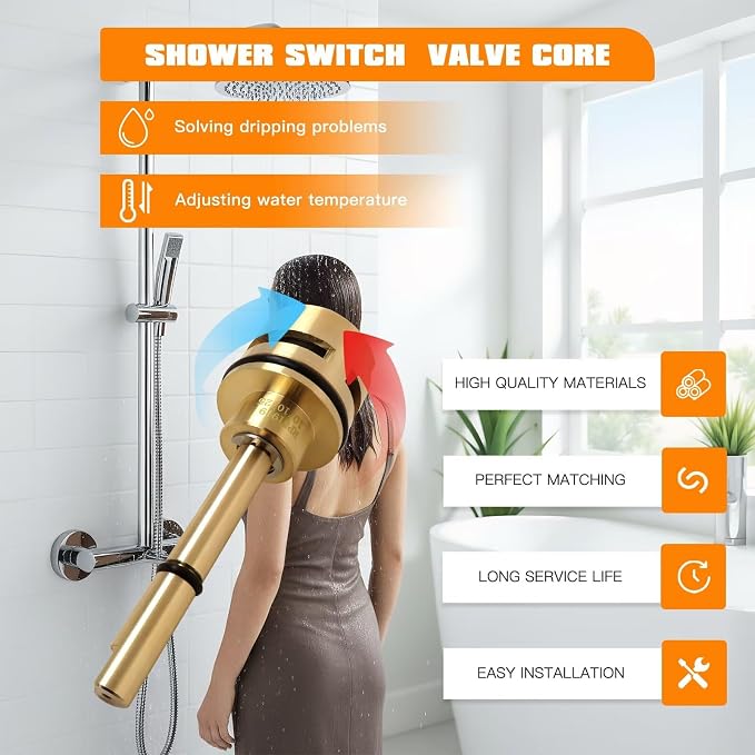 6 Setting Diverter Cartridge 6 way shower diverter valve Fit - Image 4