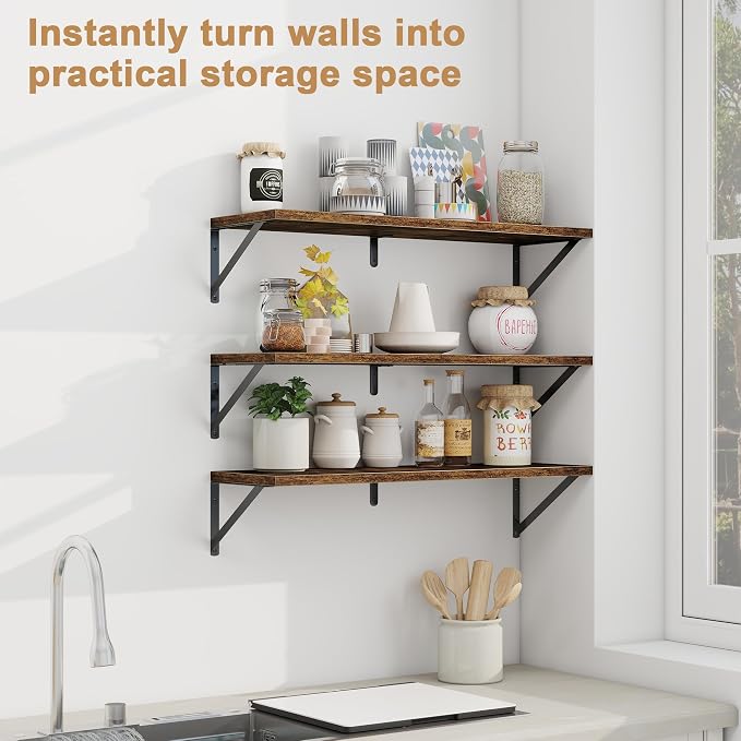 Fun Memories Floating Shelves, 32 x 8 Inches, Decorative Storage - Image 5