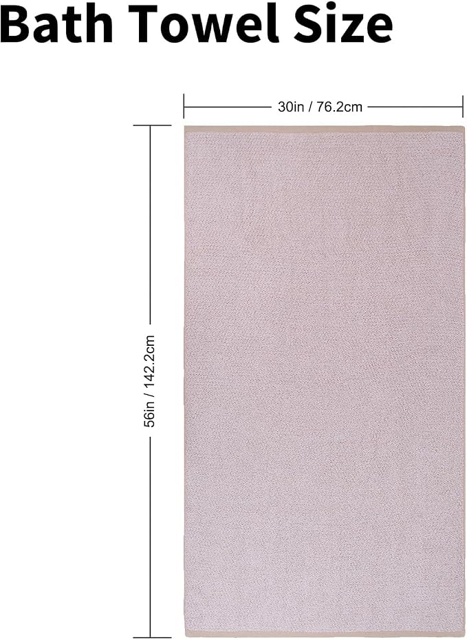 Everplush Diamond Collection Oversized Bath Towel – 1 Pieces, Super Soft & - Image 2