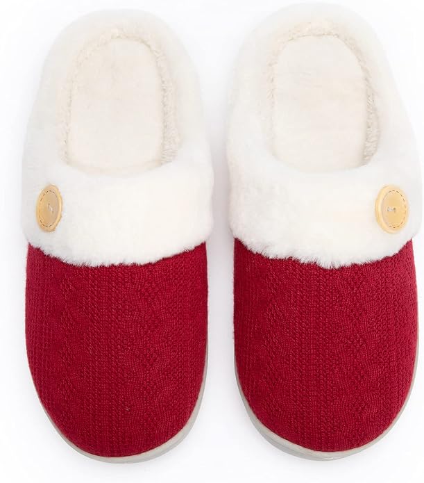Chantomoo Womens Slipper Warm Comfy Memory Foam House Slippers Knitted Shoes - Image 5