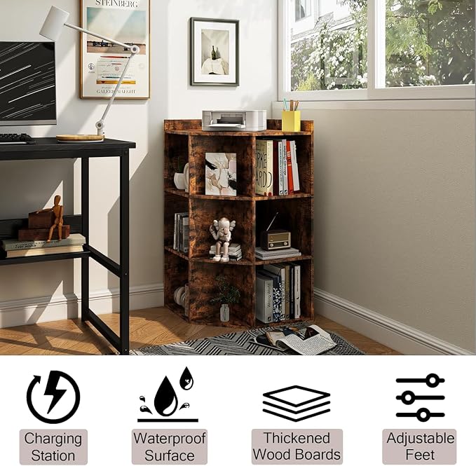 Corner Cabinet, Wooden Cube Storage - Image 8