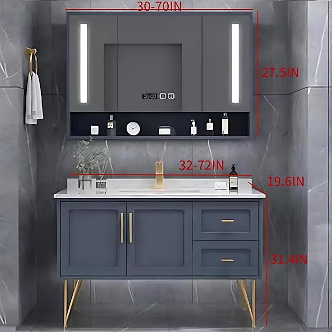 Modern 62" Bathroom Vanity - Image 2