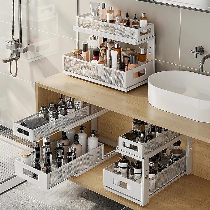 2 Pack 18.5IN-Depth Under Sink Organizer - Image 7
