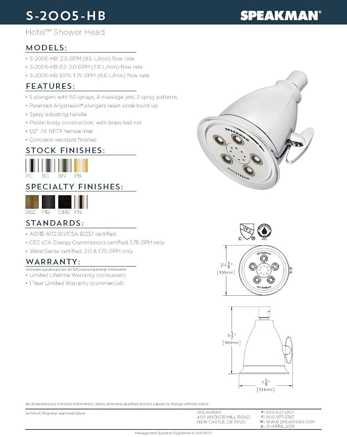Speakman S-2005-HB-E175 - Image 7