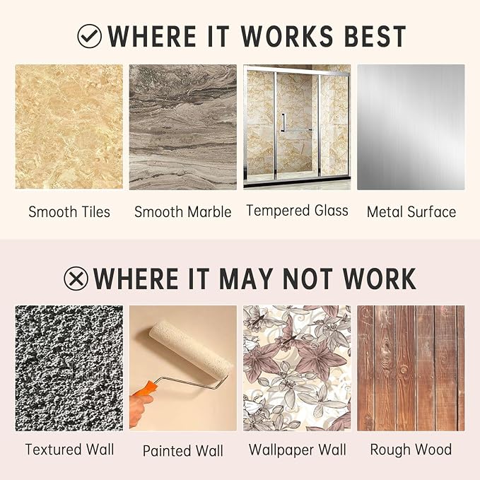 Shower Holder with Suction Cup, Removable No-Drill Wall Mount, Universal - Image 6