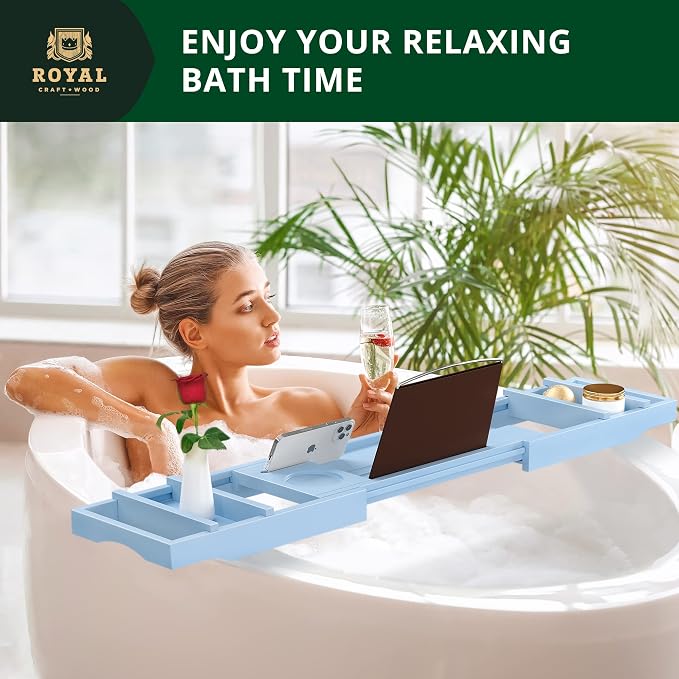 ROYAL CRAFT WOOD Non-Foldable Bathtub Tray - Image 3