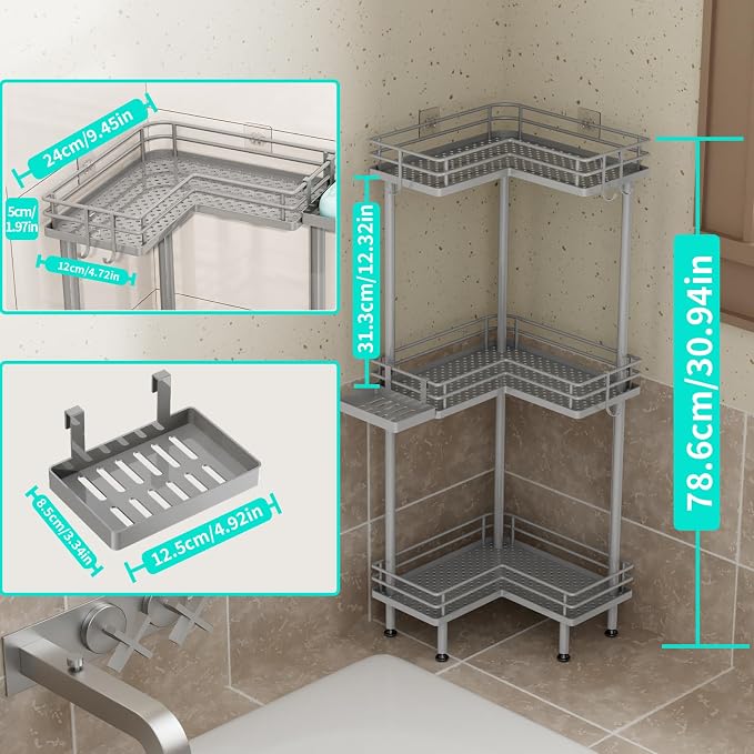HapiRm Corner Shower Caddy Standing - Image 4