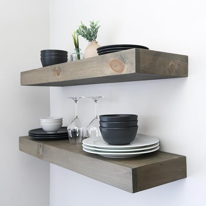 Urbandi Modern Floating Shelves 3 Inches Thick - Image 2